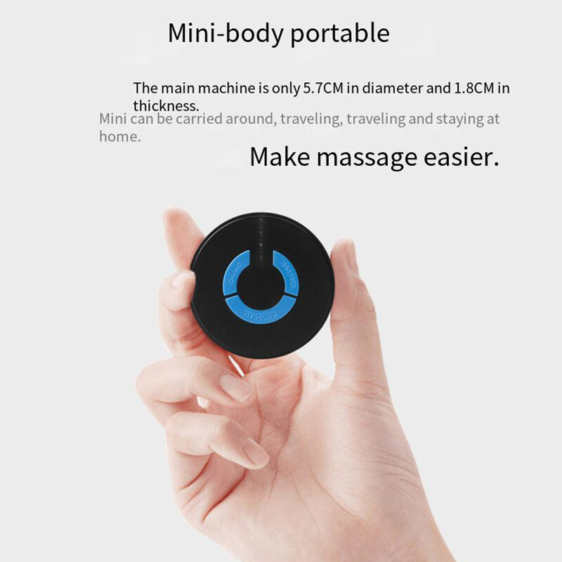 Esterilla de masaje multifuncional portátil, Mini masajeador eléctrico de espalda y hombro, cuello y cuerpo, instrumento de columna Cervical