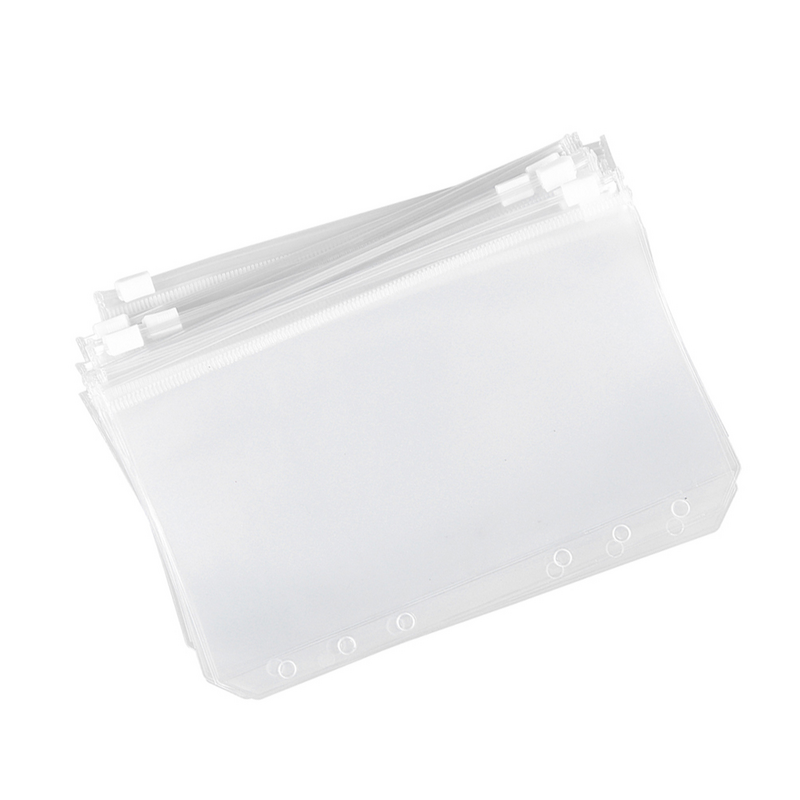 10Pcs Bag Handy Practical Convenient Durable A6 File Bag Transparent File Folder for Home