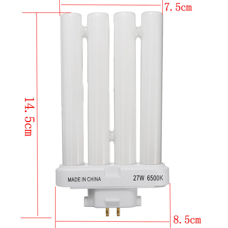FML 27EX-N 27W 4 Pin Quad Tube lampadina fluorescente compatta a risparmio energetico 6500K lampadina a 4 file