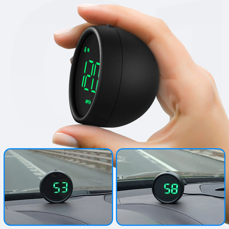 G1 samochód HUD cyfrowy wyświetlacz Head Up OBD2 GPS Auto Speedmeter prędkość szyby projektor Gps kompas motocykle akcesoria samochodowe
