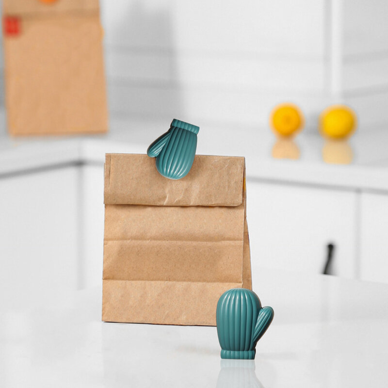 4Pcs 인감 식품 저장 가방 클립 스낵 씰링 클립 유지 신선한 실러 클램프 플라스틱 도우미 식품 보호기 여행 주방 도구