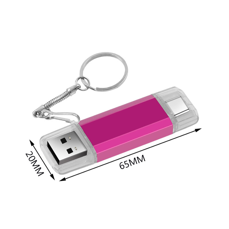 ホットセール-USBフラッシュドライブタイプC,ペンドライブ,64GB,32GB,16GBのストレージ,外部ストレージ,USB 2.0,Type-Cデバイス用