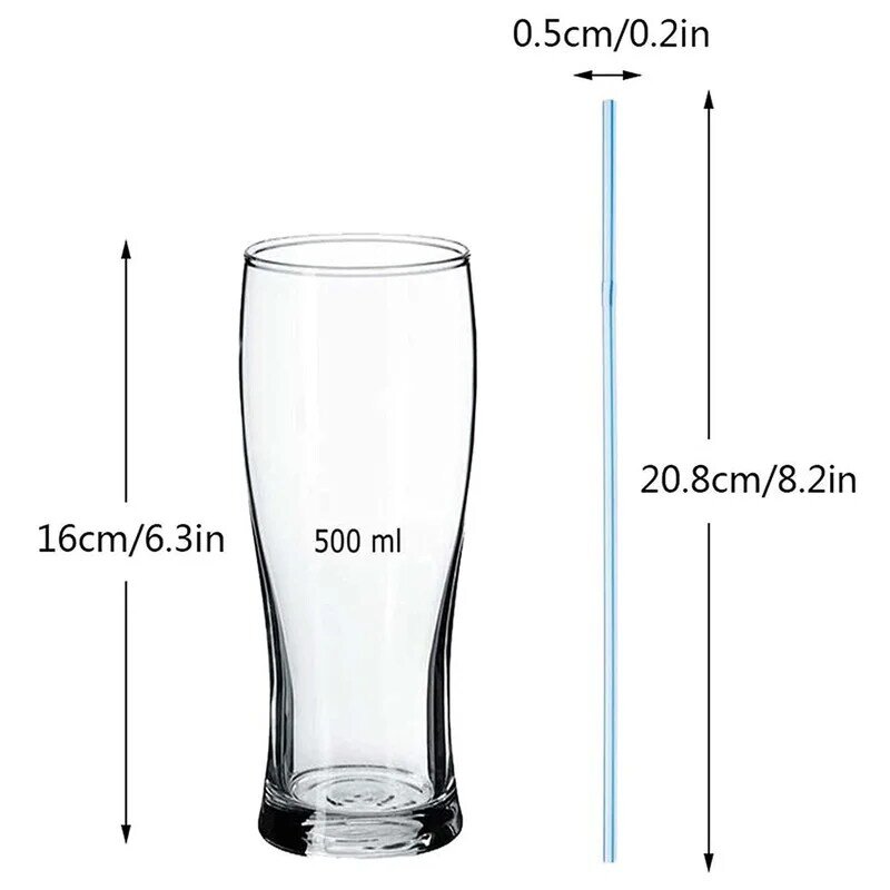 Одноразовые пластиковые соломинки для питья, 100-600 шт.