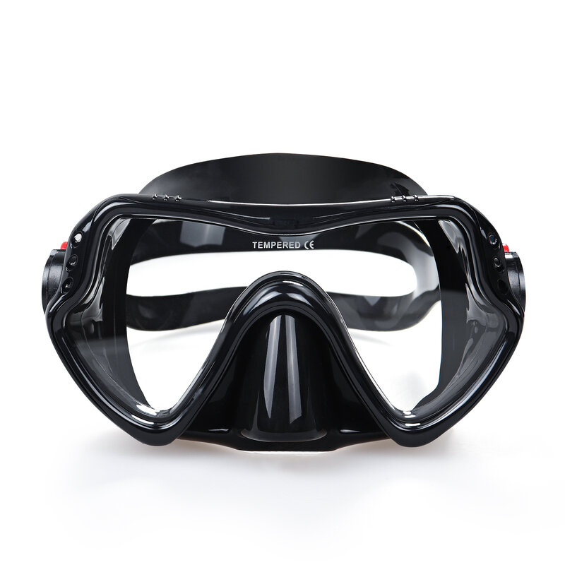 EXP VISION máscara de buceo, equipo de máscara de esnórquel profesional, lente Ultra transparente con gafas de vidrio templado de visión amplia