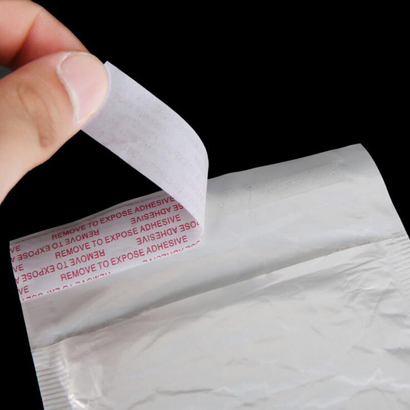 50 pçs/lote branco espuma envelope sacos auto selo mailers acolchoados envio envelopes com bolha saco de envio de correio pacotes saco