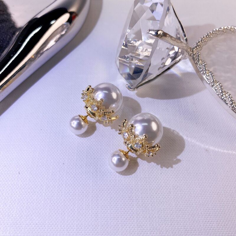 Neue Ankunft Frauen S925 Silber Nadel Großhandel Dame Mode Perle Ohrring Dame Temperament Hohe Gefühl Ohrring Schmuck Geschenke