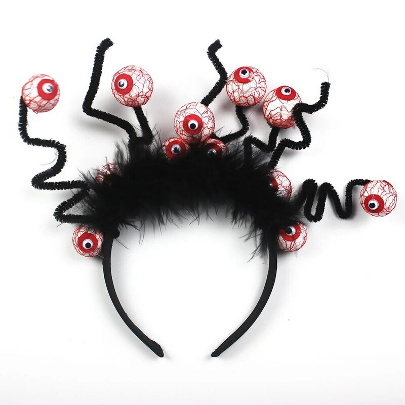 สยองขวัญฮาโลวีนคอสเพลย์ Eyeball Headband ตกแต่งฮาโลวีน Props หัวเข็มขัดสยองขวัญ Party Dress Up อุปกรณ์สำหรับผู้ให...