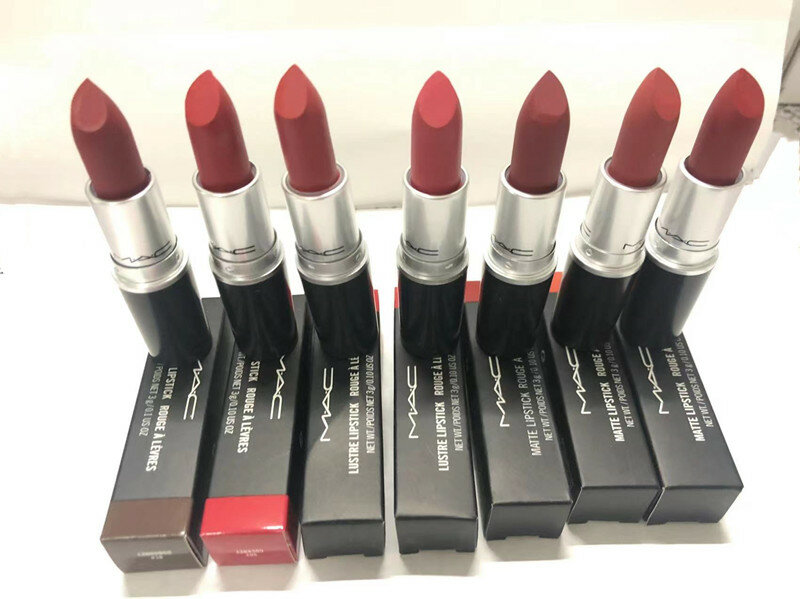 lipstick makeup 7 Different Colors rubber tube Sexy Matte Lipstick Long-lasting Easy to Wear Nude Red Lip Stick Cosmetic CHILI