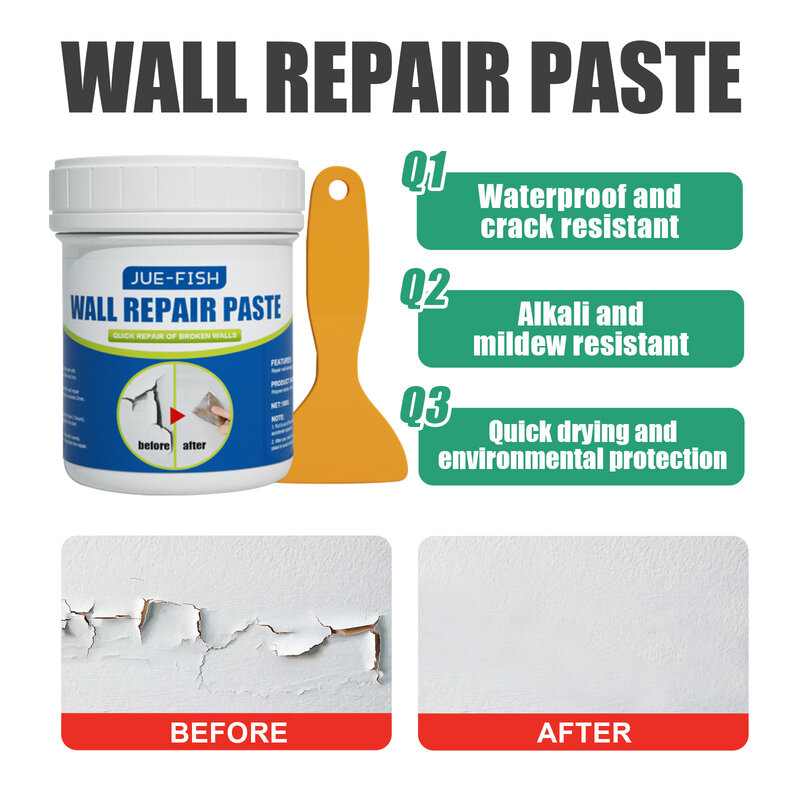 ผนัง Repair ครีมสีผนัง Moisture-Proof Wall Paint Peeling Off Crack Repair Agent ฝาครอบคราบซ่อมกำแพงวางกับ