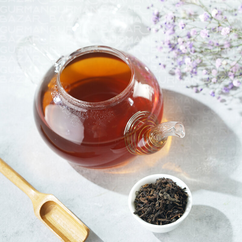 จริงจีน Shu Puer 100G. สีดำชาหลวม Gurman Bazar Taste Aroma คัพผลิตภัณฑ์ครัวกาต้มน้ำชาเครื่องดื่มร้อนน้ำตาลตารางนม...
