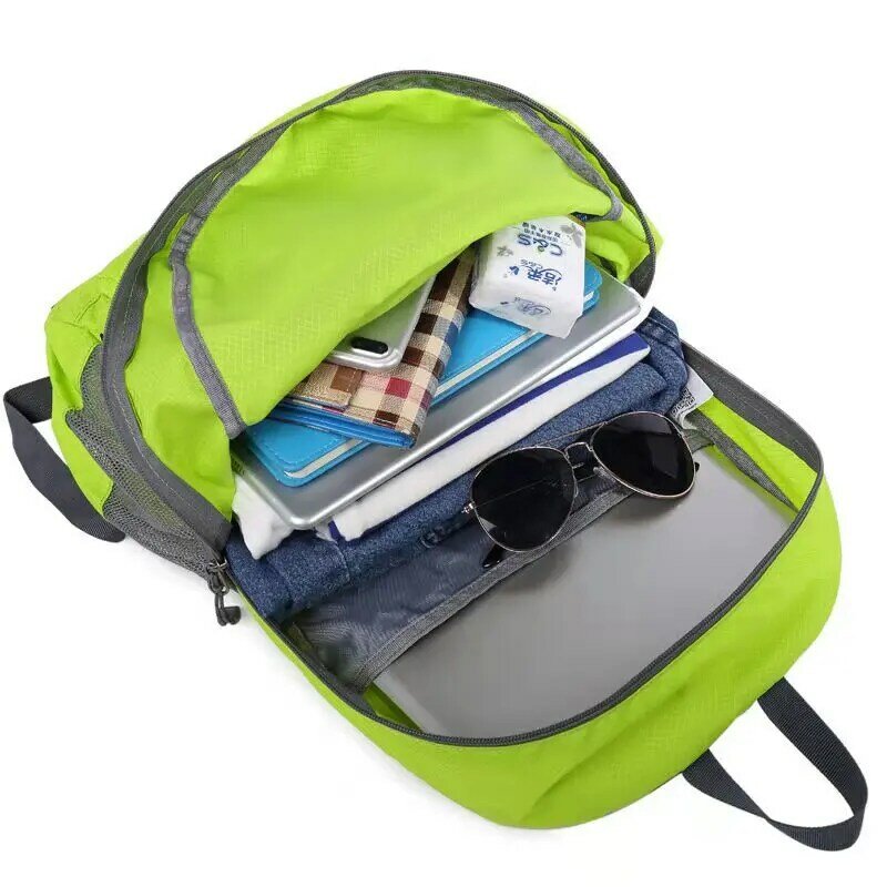 2022 frau Leichte Nylon Faltbare Rucksack Multicolor Wasserdichte Outdoor Sport Camping Wandern Reise Folding Taschen