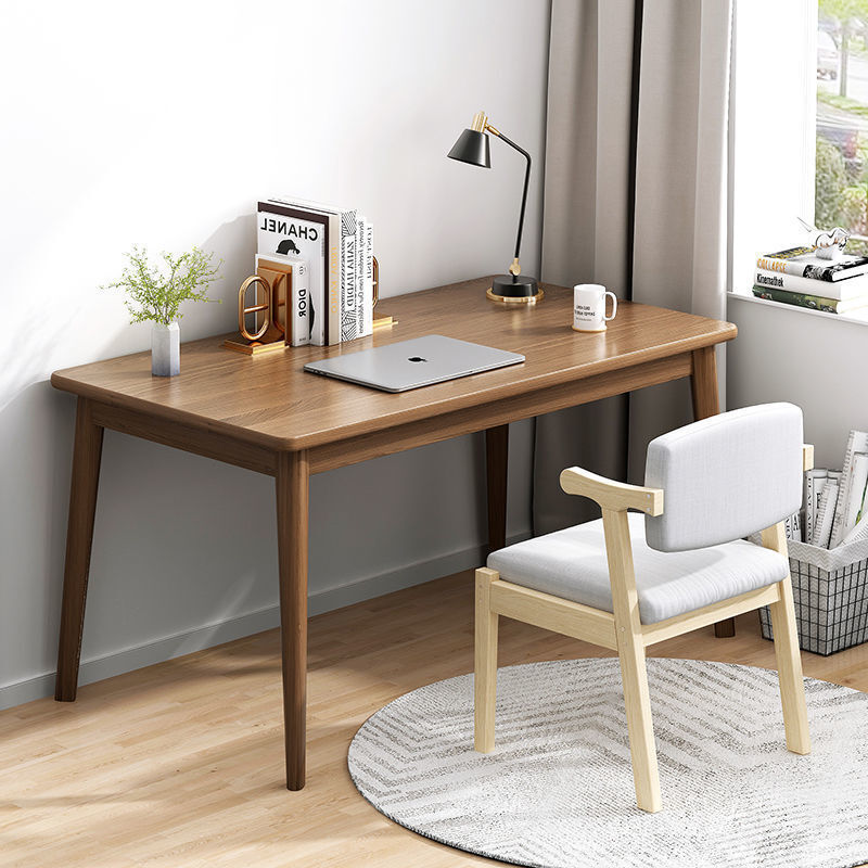 Escritório mesa do computador mesa de trabalho em casa simples prático mesa de madeira maciça perna estudo dormitório estudante simples muebles