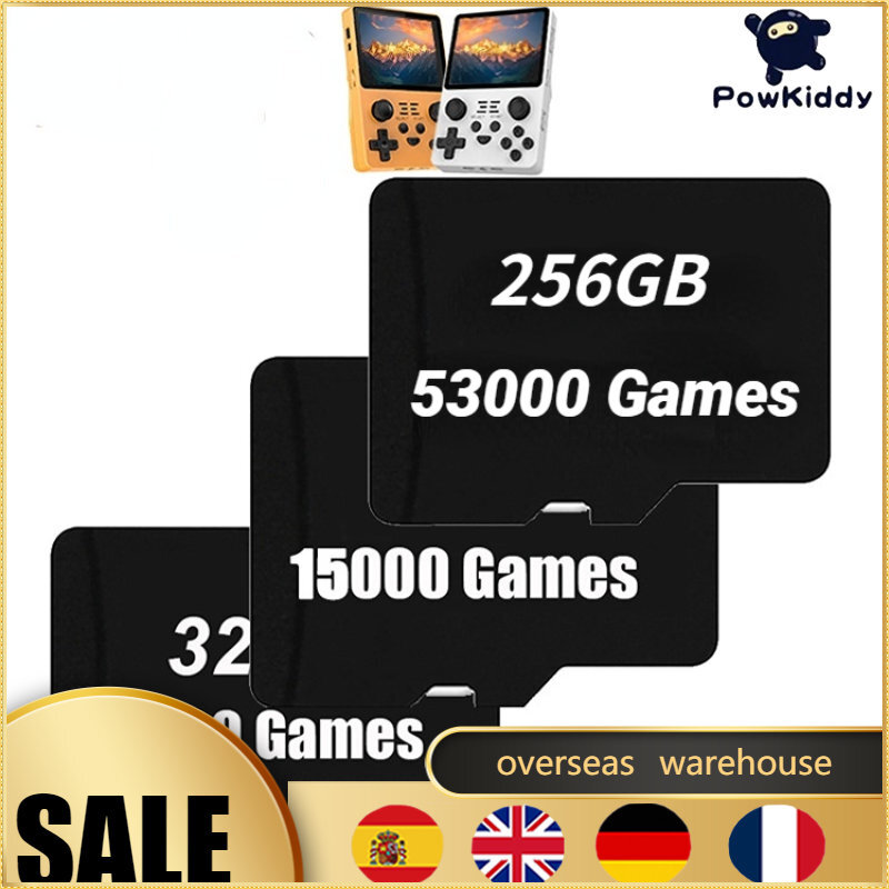 Mesin Permainan Genggam Portabel RGB20S Kartu Ekspansi 3.5-Inci Kartu Klasik Simulator Permainan Kartu TF Kartu SD 53000 Permainan