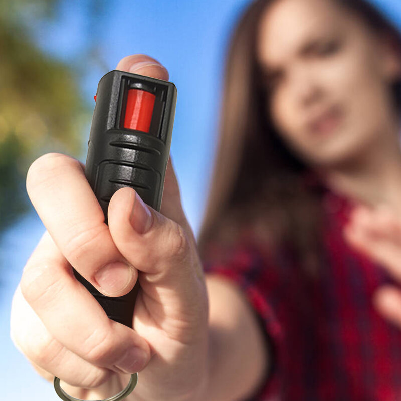 Meisjes Vrouwen Veiligheid Zelfverdediging Peper Tank Fles Draagbare 20Ml Pepperspray Sleutelhanger Voor Nood Levensreddende Accessoires
