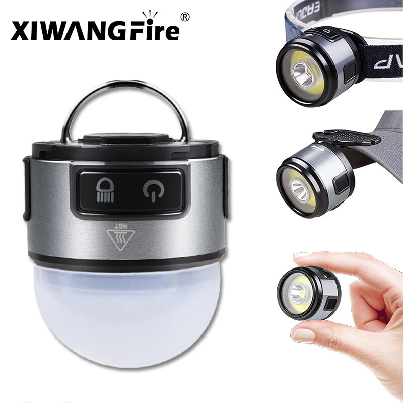 Xiwangfire nuovo XPG + COB faro con magnete gancio Cap Clip lampada lampada da campeggio lampada da lavoro torcia abbagliante corsa pesca notturna