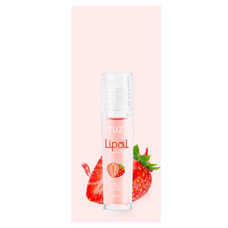 Roll-on Fruit Oil Lip Balm Lip Oil Moisturizing Mirror Transparent Lip Oil Long Lasting Hydrating Clear Lip Gloss Cosmetics 2022