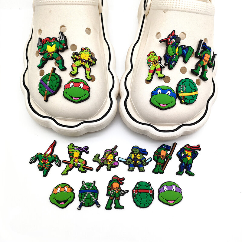 1-20 buah/set aksesori sepatu PVC hewan obral grosir liontin Croc sandal bakiak Jibz gesper dekorasi hadiah pesta anak-anak x-mas