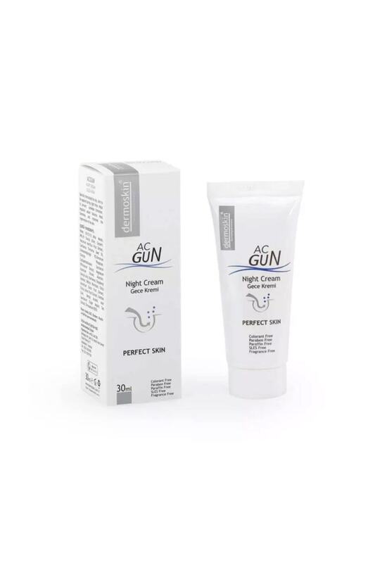 100% ORIGINAL AND EFFECTIVE REJUVENATES BEAUTIFUL Acgun Repairing Night Cream for Acne and Acne Skin 30 Ml