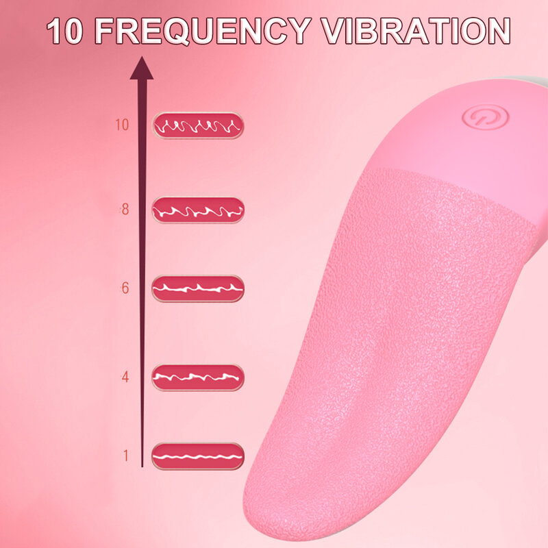 Tongue Licking Vibrator For Women G Spot Clitoral Stimulator Rechargeable Nipple Female Masturbator Mini Clit Sex Toys For Women
