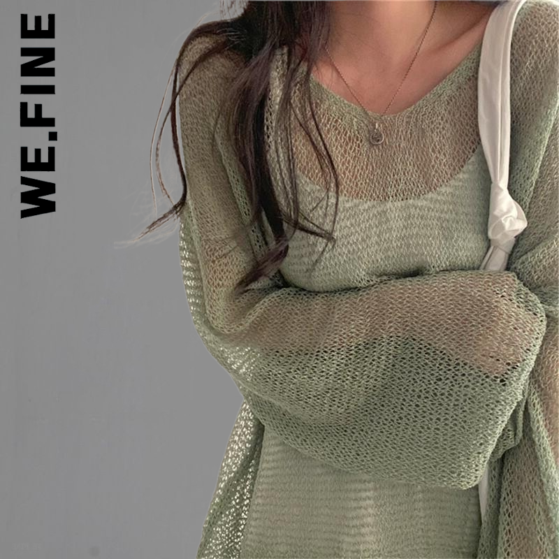 We.Fine Women Sweater Knitted New Sexy Jumper Pullover Women's Sweaters 2022 Vintage Soft Knit Sweater Korean Sweet Female