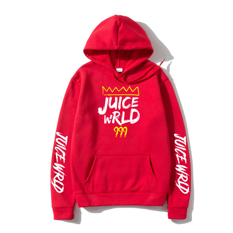 Толстовка Rapper Juice Wrld для мужчин и женщин, Свитшот в стиле хип-хоп, уличная одежда, модные худи, популярные пуловеры с капюшоном, худи на осень ...