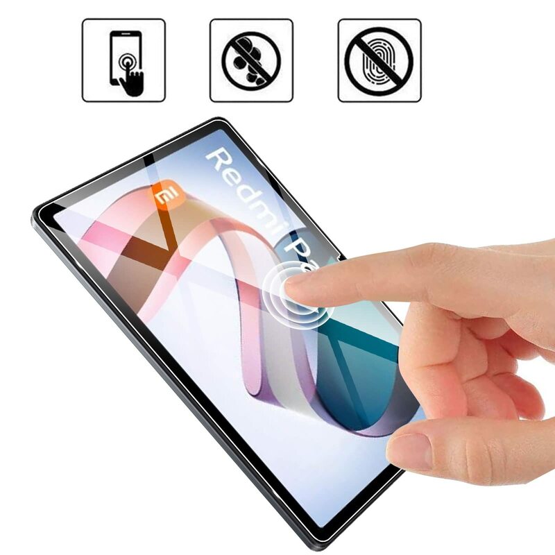 Protetor de tela de vidro temperado para Xiaomi Redmi Pad, filme à prova de explosão, novo tablet, 10,61 polegadas, 9H, 2022