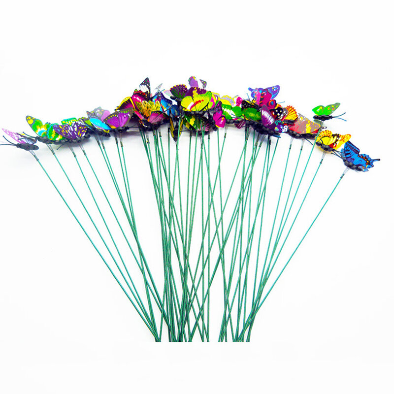 50 piezas 7cm Pvc impermeable mariposa arreglo de flores decoración de bosque decoración al aire libre decoración de jardinería