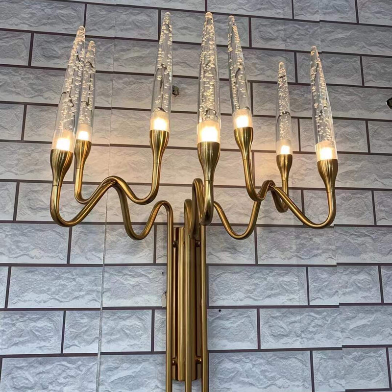 Кристальная светодиодная Люстра люкс ветки дерева подвесные светильники современные свадебные декорации Лампы для гостиной или спальни д...
