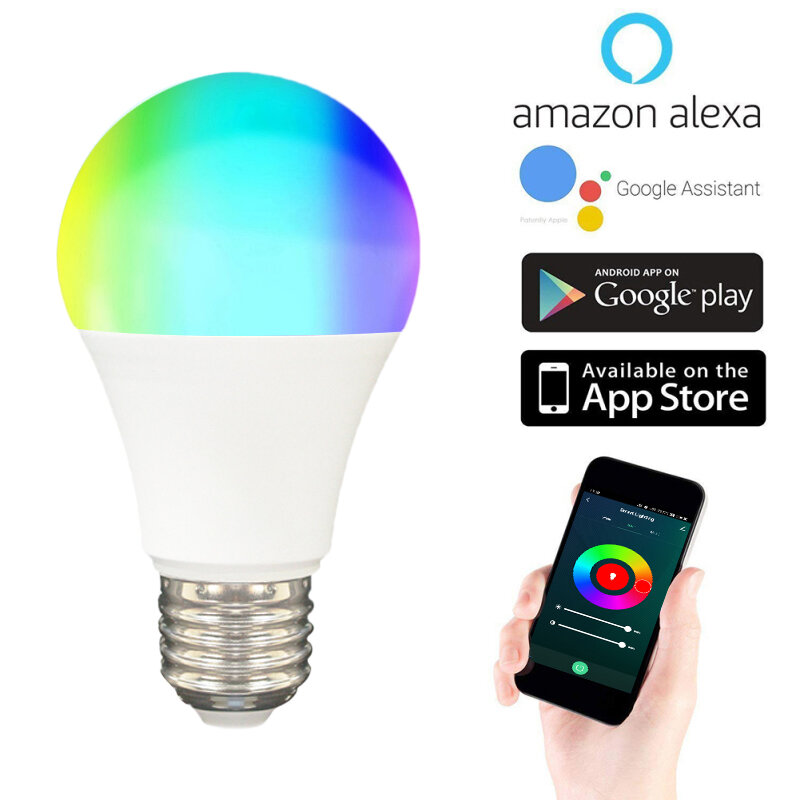 CoRui-bombilla LED Zigbee para casa inteligente, lámpara RGB para Tuya Smart Life, Smartthings, Alexa y Google Home