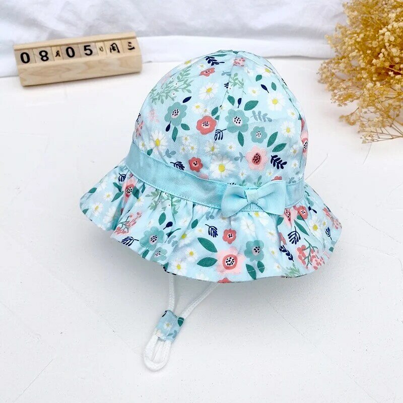 Berretto da pescatore in cotone per bambini estivi per ragazzi e ragazze stampa Animal fruit neonate cappello da sole per bambini Bonnet