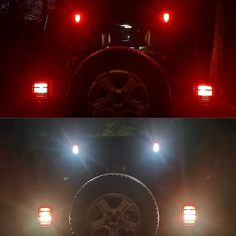 2 قطعة سيارة عالية الخلفية الفرامل ضوء الباب الخلفي LED أضواء 3RD الفرامل لمبة خلفية ل جيب رانجلر Jk 2007-2017 مصباح إشارة
