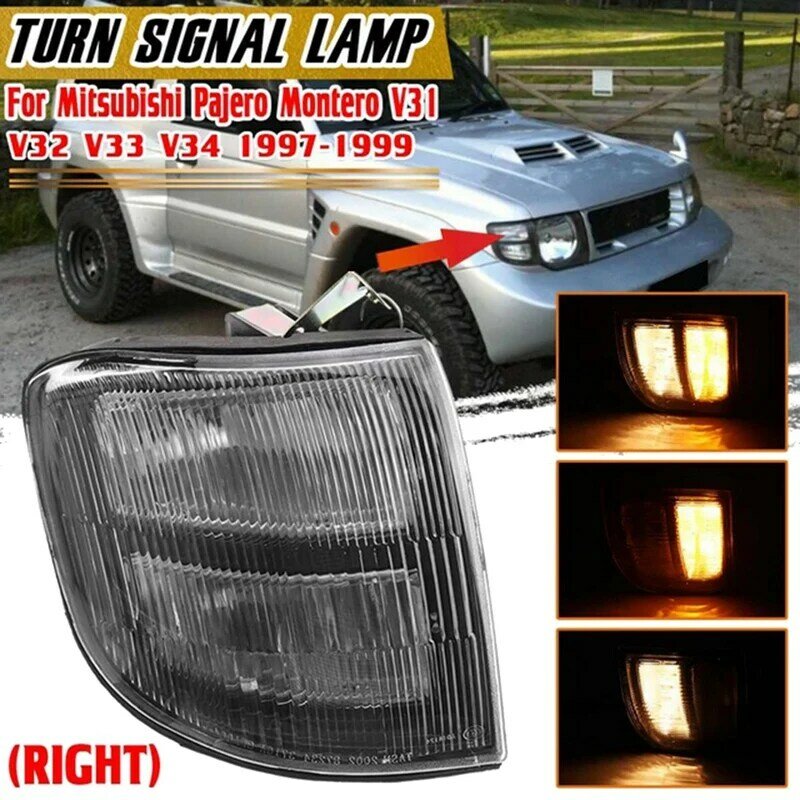 Car Front Corner Light Turn Signal Light Corner Light for Mitsubishi Pajero Montero V31 V32 V33 V34 1997 1998 1999 Right