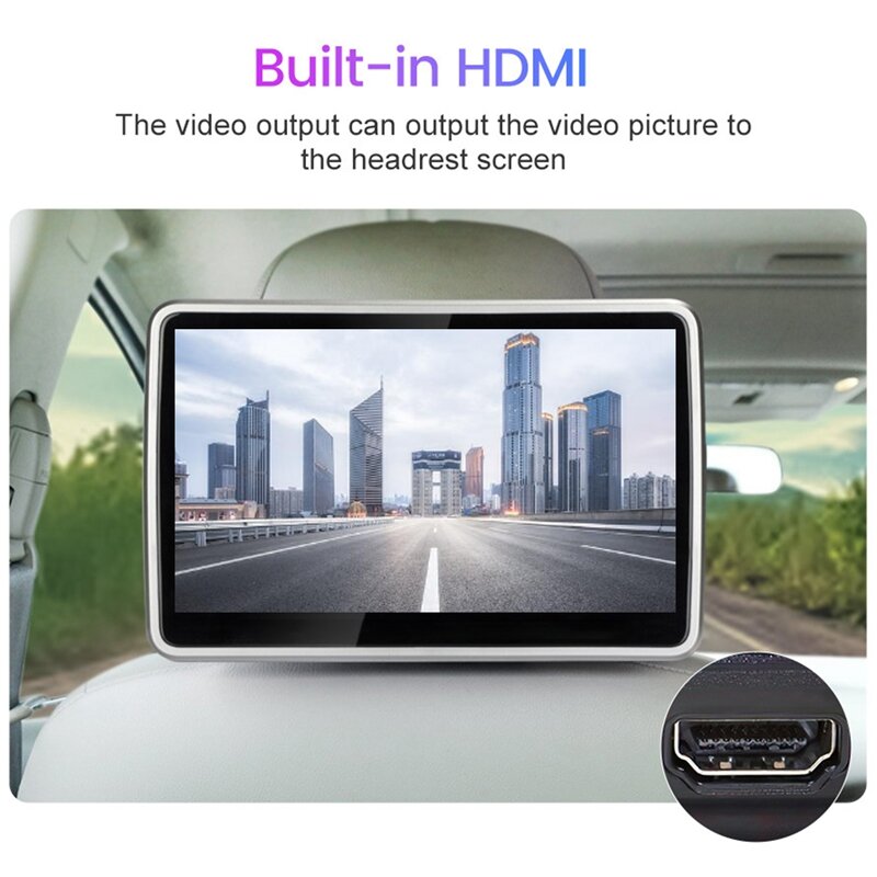 4 + 64GB Android10 compatibile con HDMI Wireless Android Auto Carplay per Apple AI Box Car Multimedia Play Support 4G Sim