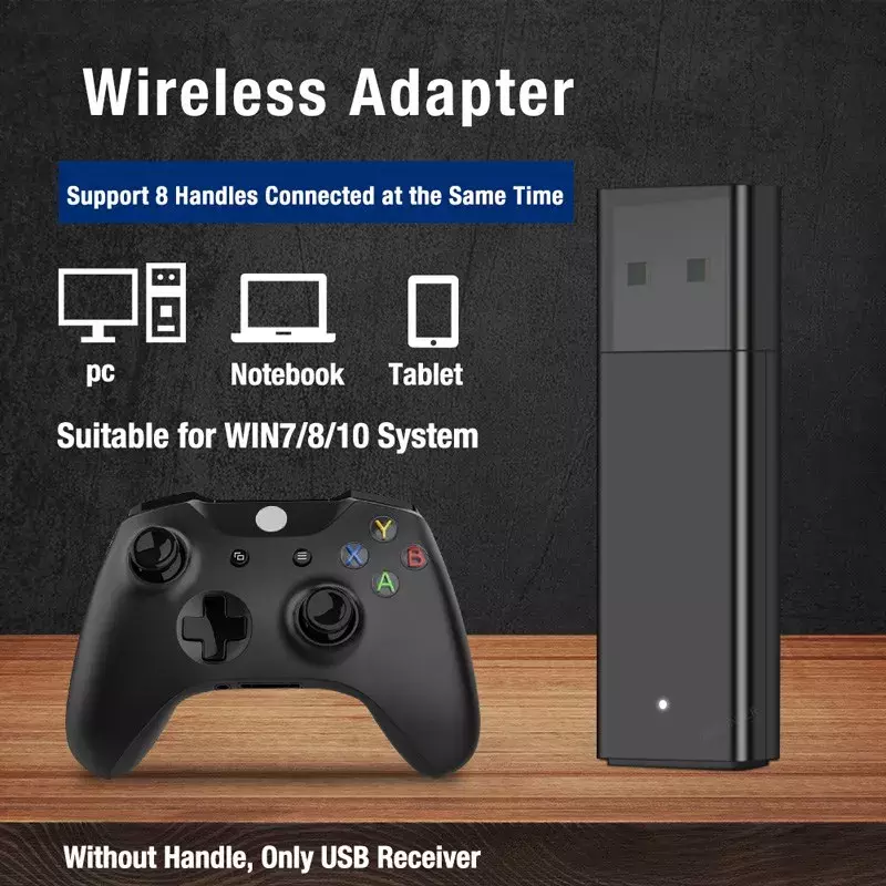 ตัวรับสัญญาณ USB สำหรับ Xbox One 2nd Generation Controller PC อะแดปเตอร์ไร้สายสำหรับ Windows7/8/10แล็ปท็อป Wireless Controller Adapter