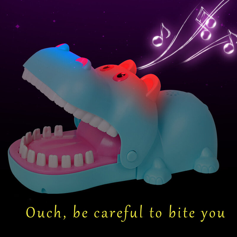 Crocodile Teeth Biting Toy Crocodile Dentist Game Funny Dinosaur Pulling Bar Toys For Kids Interactive Novelty Gag Trick Jokes