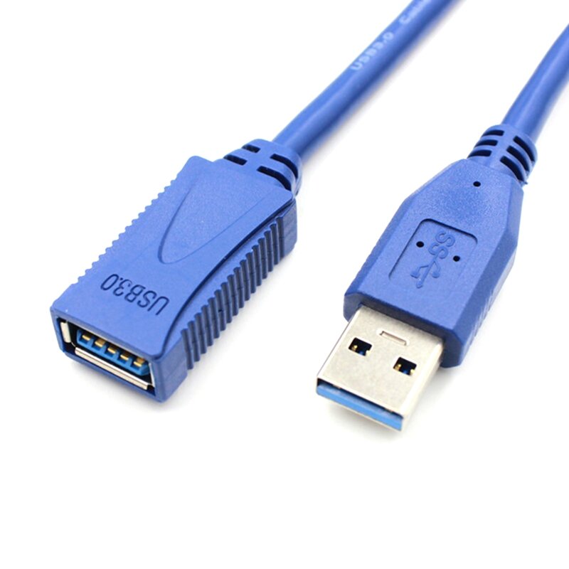 USB3.0ชายหญิง USB 3.0ความเร็วสูงข้อมูล Extender สายป้องกัน USB3.0ข้อมูล1M