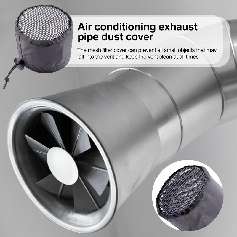 Exhaust Pipe Dust Cover Indoor Mobile Air-conditioning Pipe Leakage Bag Exhaust Ventilation Pipe Dust Protection Pull Rope