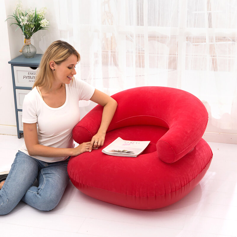Hause Dekoration Sitzsack Stuhl Waschbar Liege Liege Wohnzimmer Aufblasbare Faul Sofa Klapp Couch Komfortable Outdoor