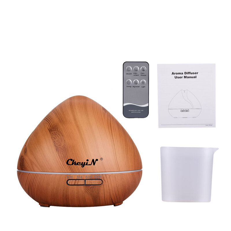 CkeyiN 550ML rozpylacz zapachów ultradźwiękowy nawilżacz powietrza z funkcją pomiaru czasu i automatycznego wyłączania