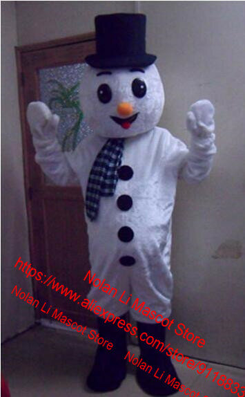 High Quality Christmas Snowman Mascot Costume Cartoon Set Role Play Animal Halloween Birthday Party Adult Size Holiday Gift 150