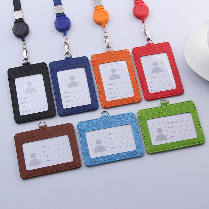Office Id Card Holder Neck Strap Lanyards Id Badge Holder Card Cover Key Chain Doctor Nurse Accessories