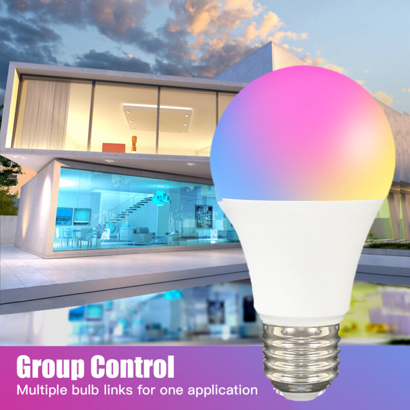 CoRui-bombilla LED Zigbee para casa inteligente, lámpara RGB para Tuya Smart Life, Smartthings, Alexa y Google Home