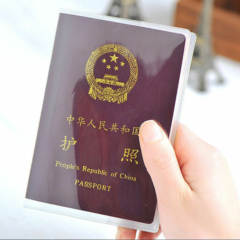 Funda de silicona transparente impermeable para tarjetas de identificación, funda de pasaporte para tarjetas de crédito, bolsas para tarjetas bancarias
