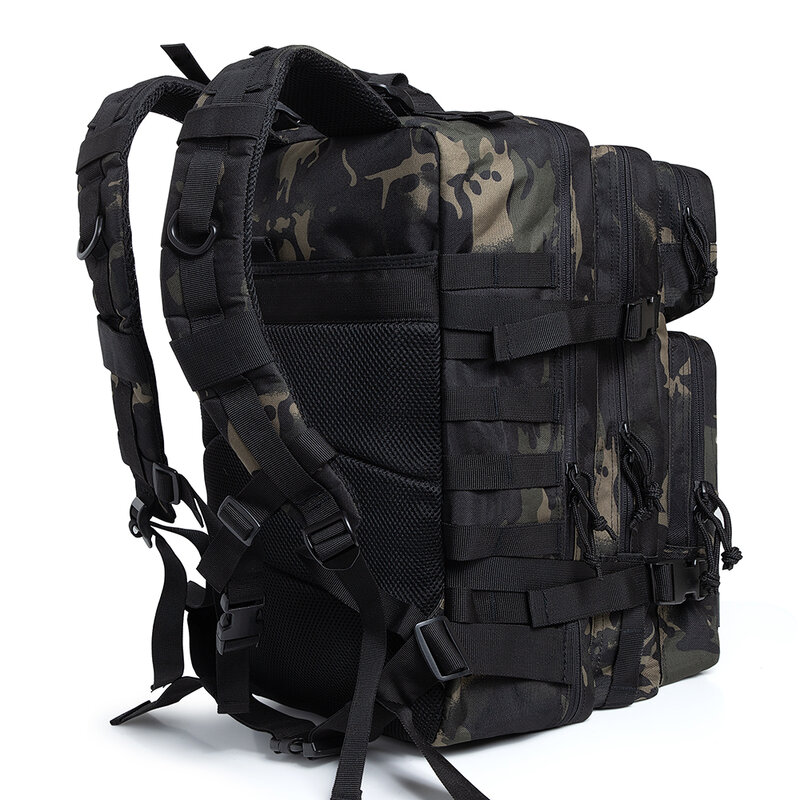 50l camuflagem mochila homens sacos tático assalto molle mochila caça trekking à prova dwaterproof água bug para fora saco