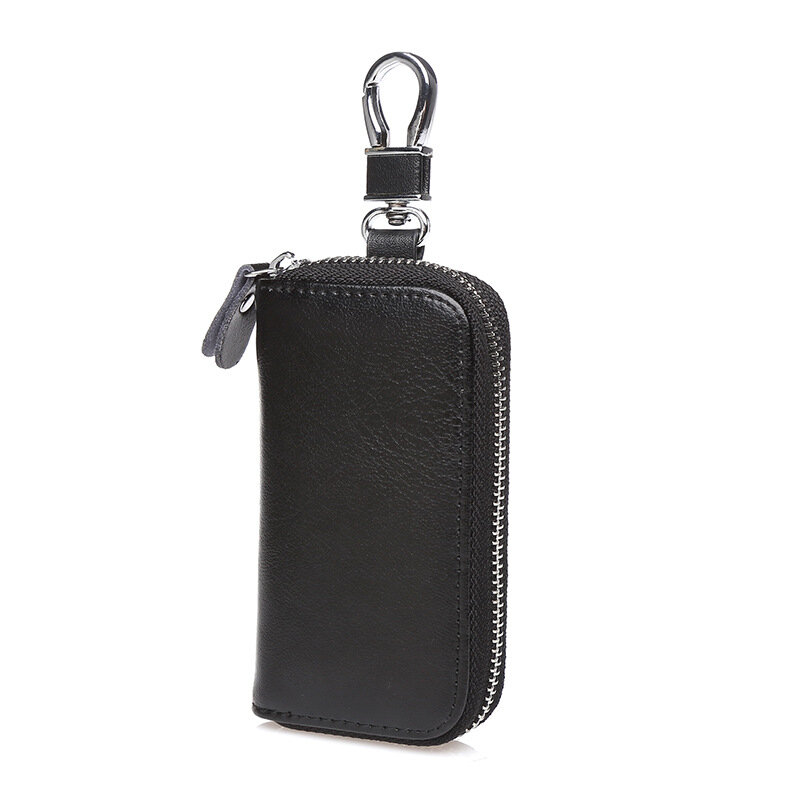 Key Holder Bag Men's Leather Zipper Wholesale Multifunctional Car Key Bag Women's Business