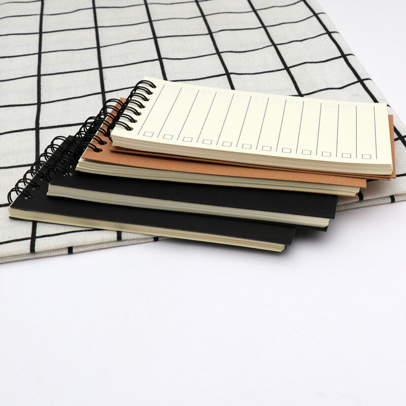50 hojas/libro pequeño cuaderno portátil estudiante Plan Punch Pocket Notebook horario Memo