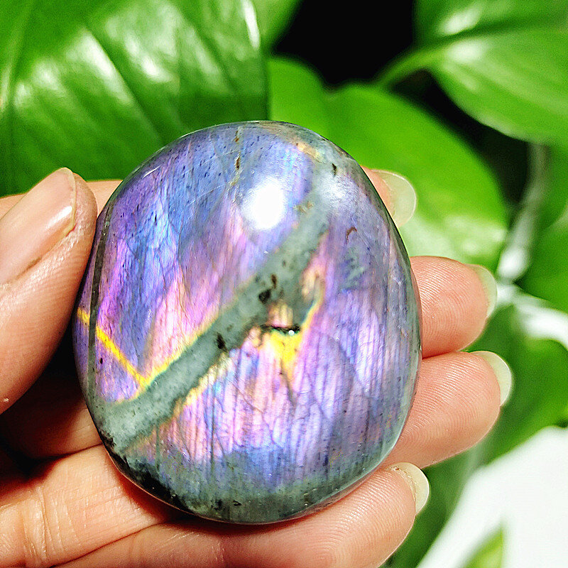 Kamień naturalny labradoryt kryształowa dłoń duchowa czakra Reiki duchowa medytacja kryształy terapeutyczne i dekoracja pokoju