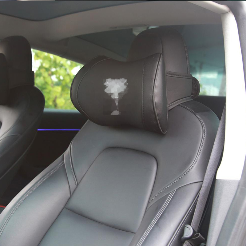 テスラモデル3 sまたはXモデル用のカーシート用ヘッドレスト,柔らかく快適なクッション,ネックサポート,カーシート用アクセサリー,1個
