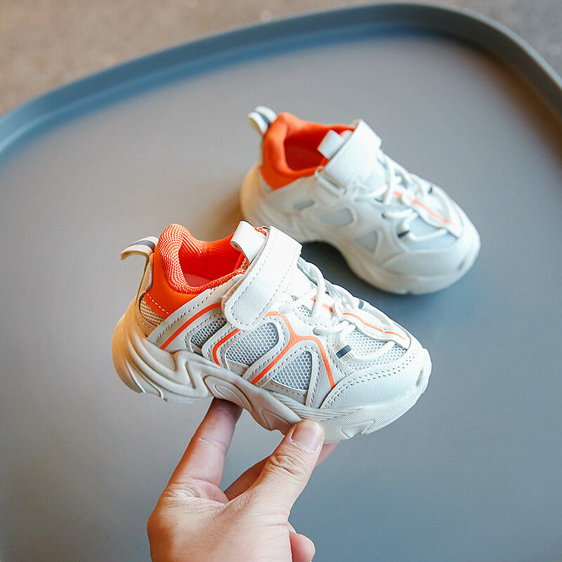 Crianças de malha esportes tênis bebê crianças botas novos meninos sapatos para meninas malha dupla casual primeiro walker moda botas