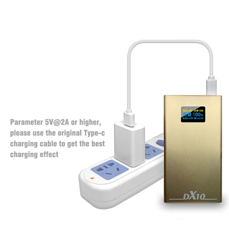 DX10 Mini Puntlassen Machine Lading-Pal Oled-scherm 1-100Gears Verstelbare Spot Lassen Voor 18650 Batterij Spot Lasser 10600mah